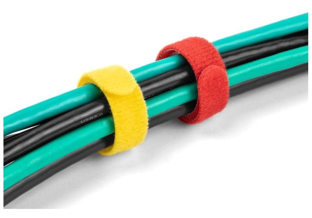 DeLock Serre-câble auto-agrippant Multicolore - 150 mm x 12 mm - 10 pièces