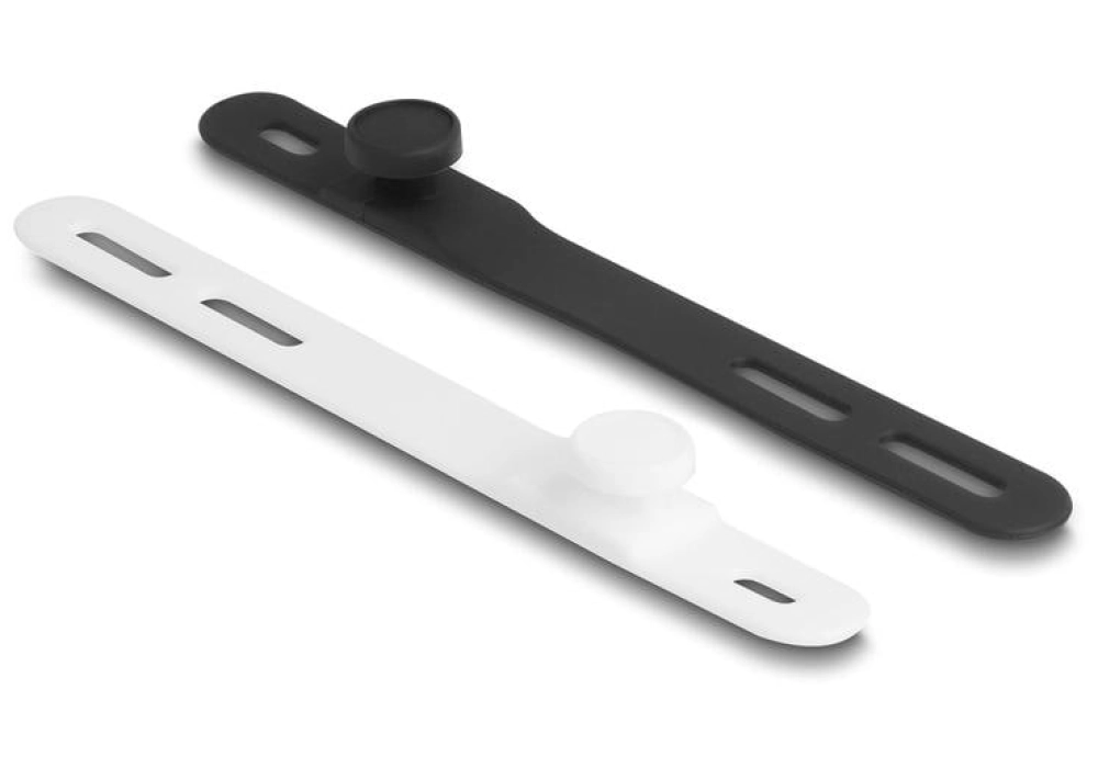 DeLOCK Serre-câble Noir/Blanc - 118 mm x 12 mm - 10 pièces