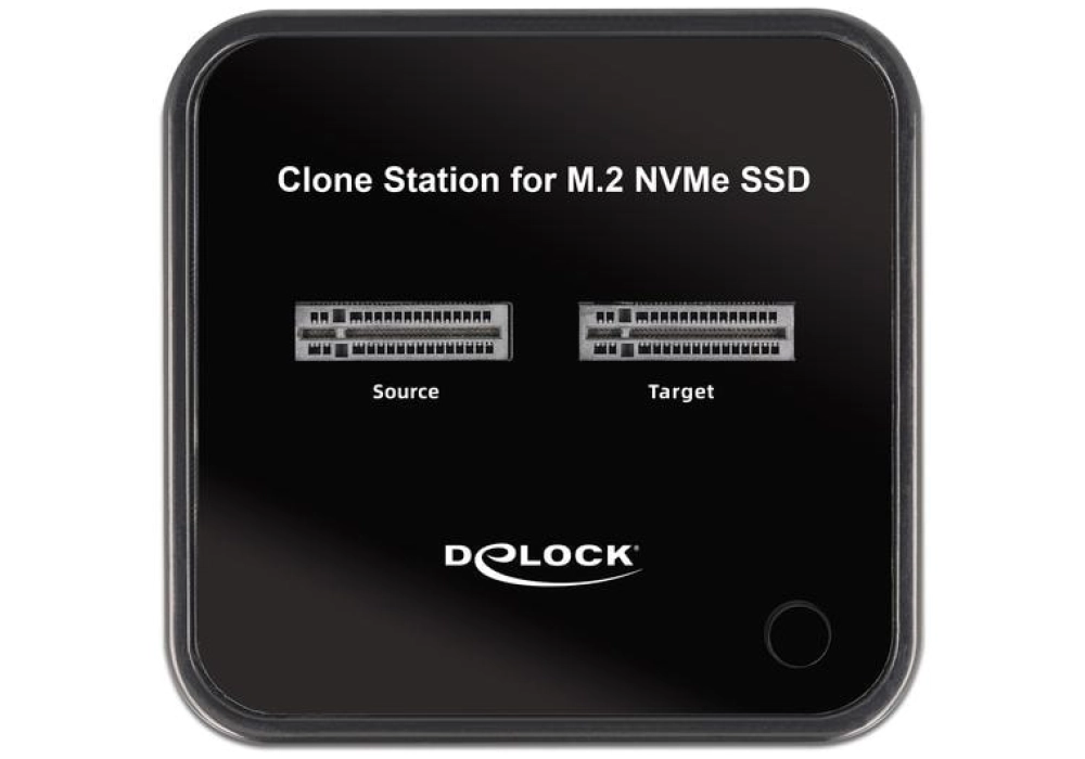 DeLOCK Station d'accueil et de clonage pour 2x M.2 NVMe