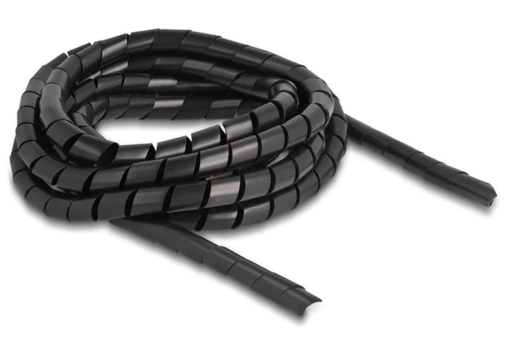 Delock Tuyau en spirale flexible 2 m x 10 mm Noir