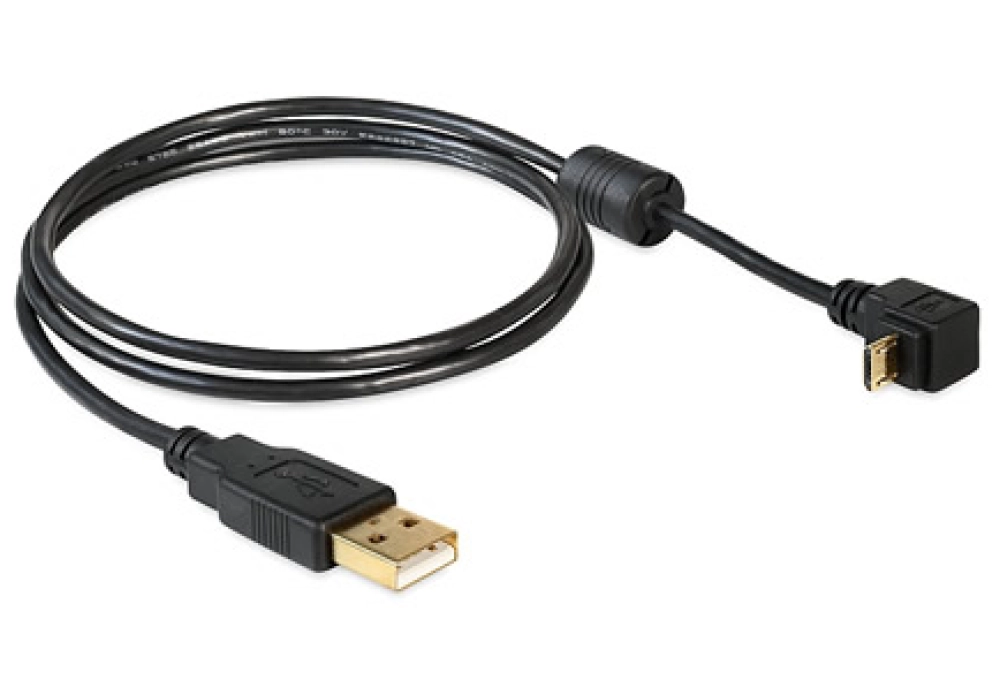 DeLOCK USB 2.0-A (M) > USB micro-B (M) Angled 90° up / down - 1.0 m