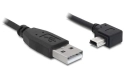 DeLOCK USB 2.0 A Male to USB mini-B 5-pin Cable (Angled) - 3.0 m