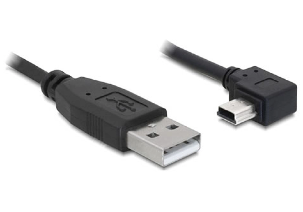 DeLOCK USB 2.0 A Male to USB mini-B 5-pin Cable (Angled) - 3.0 m