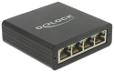 DeLOCK USB 3.0 Gigabit > 4x Gigabit LAN Adapter (Black)