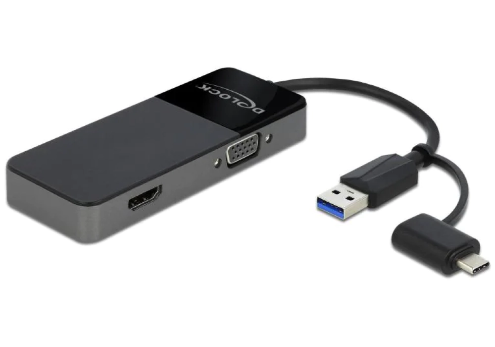 DeLOCK USB 3.0/USB-C > HDMI/VGA
