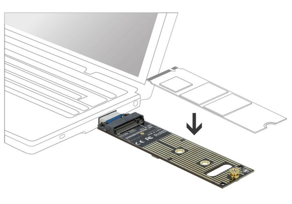Icy Box 2.5 USB-C 3.1 Gen.2 pour SSD M.2 NVME - M-KEY - Boîtier