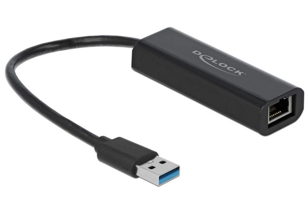 DeLOCK USB 3.1 Type-A 2.5Gbps LAN Adapter (Black)