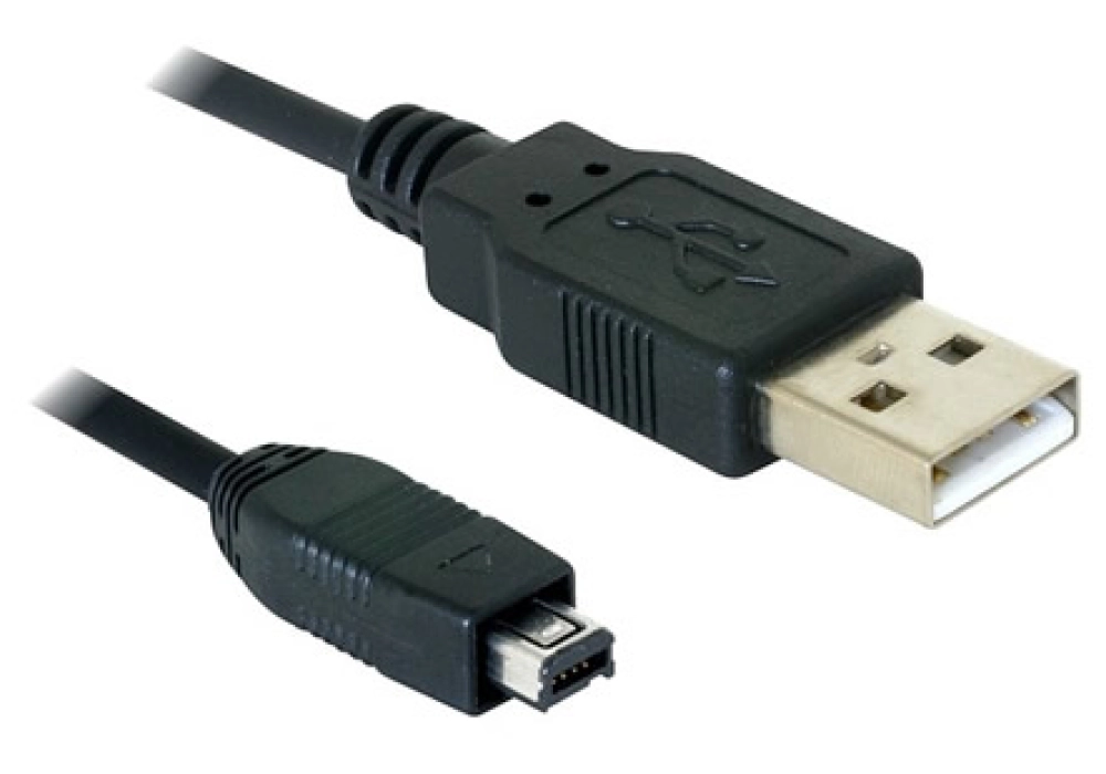 DeLOCK USB-B mini 4-pin Hirose to USB A Male Cable - 1.50 m