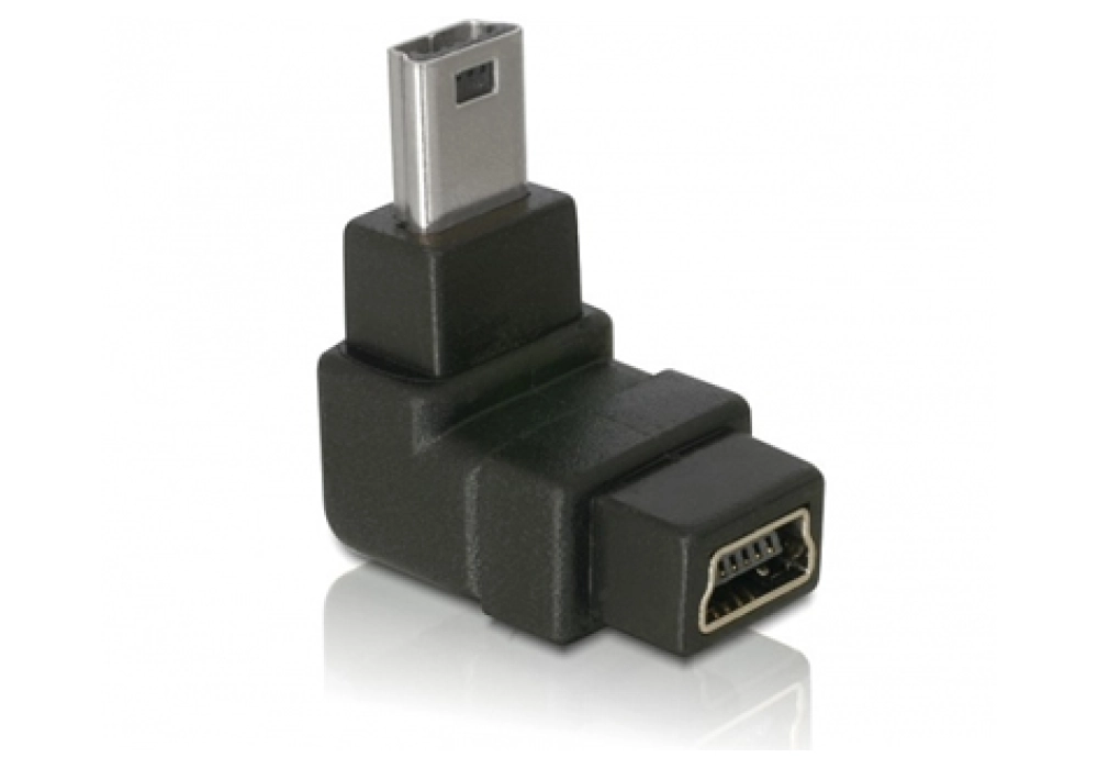 DeLOCK USB USB-B mini 5-pin Male/Female (90°) Adapter