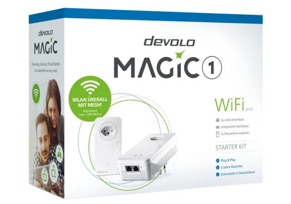 devolo Powerline Magic 1 WiFi Starter Kit 