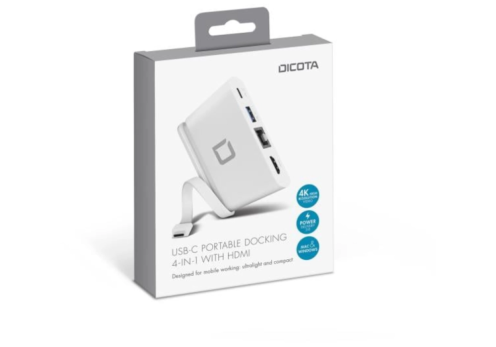 DICOTA USB-C Docking Station 4-en-1 HDMI