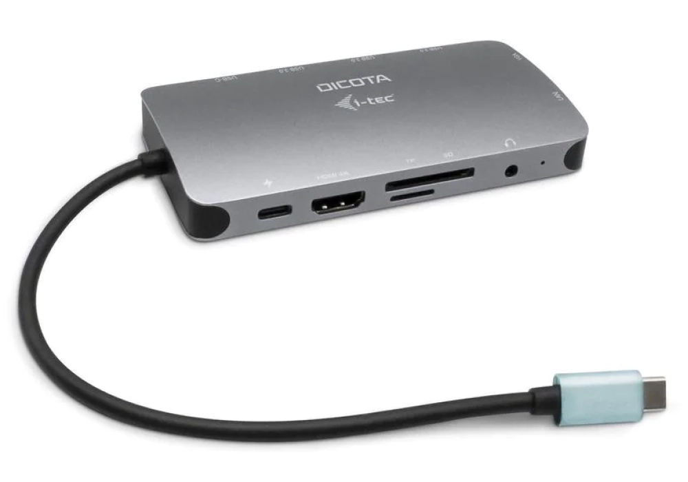 Dicota USB-C Portable 10-en-1 Docking Station HDMI/PD 100W