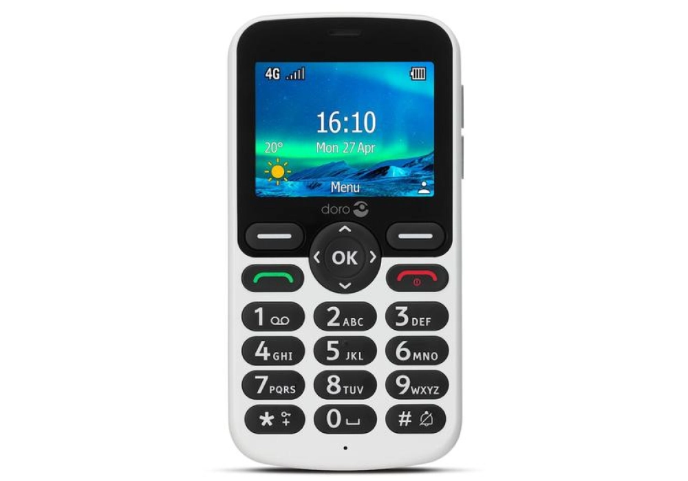 Doro 5860 Téléphone portables pour senior Noir / Blanc