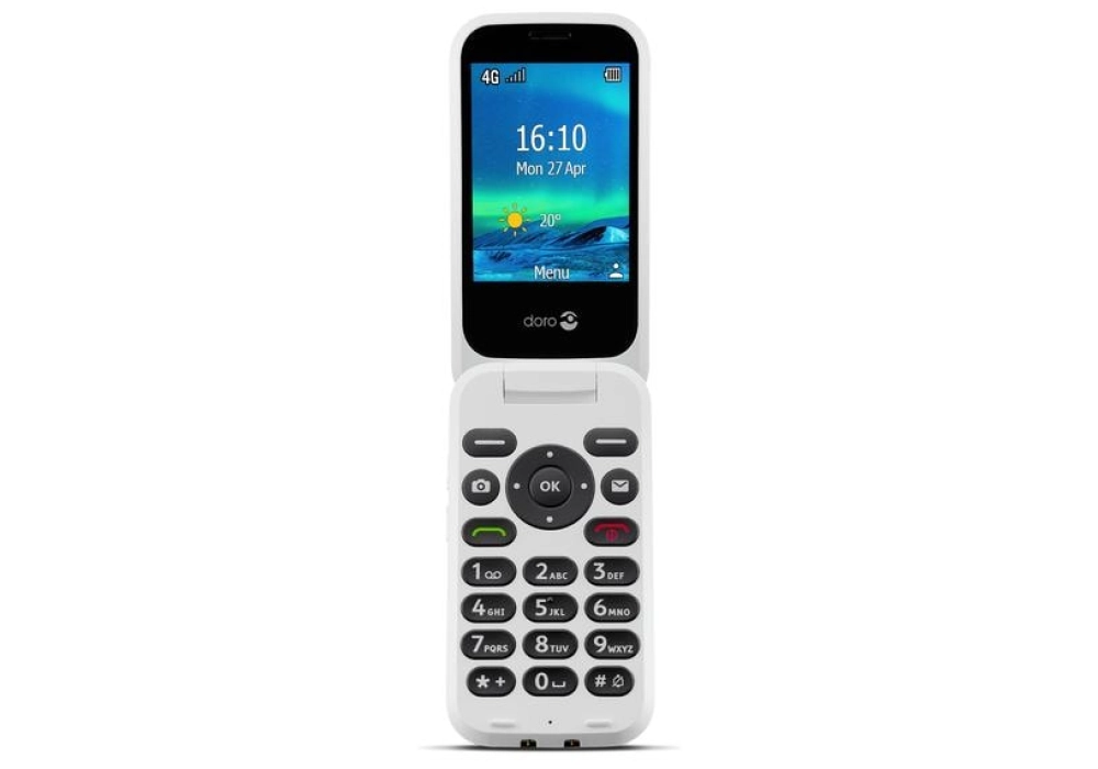 Doro Téléphones portables pour seniors 6880 Noir / Blanc