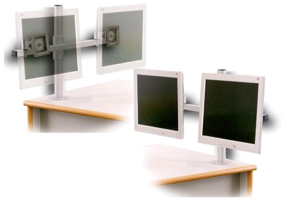 Edbak SV05 Dual Monitor Desk Mount - Black