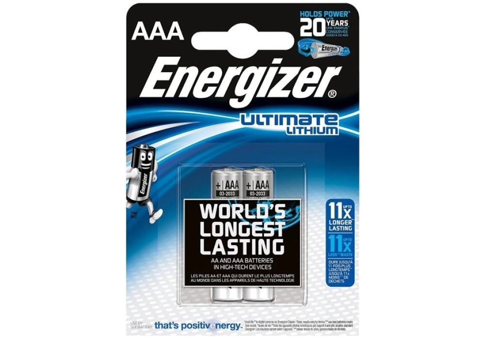 Energizer Ultimate Lithium AAA (2)