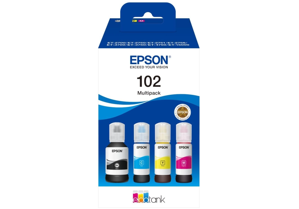 Epson Ink Bottle 102 EcoTank - Multipack