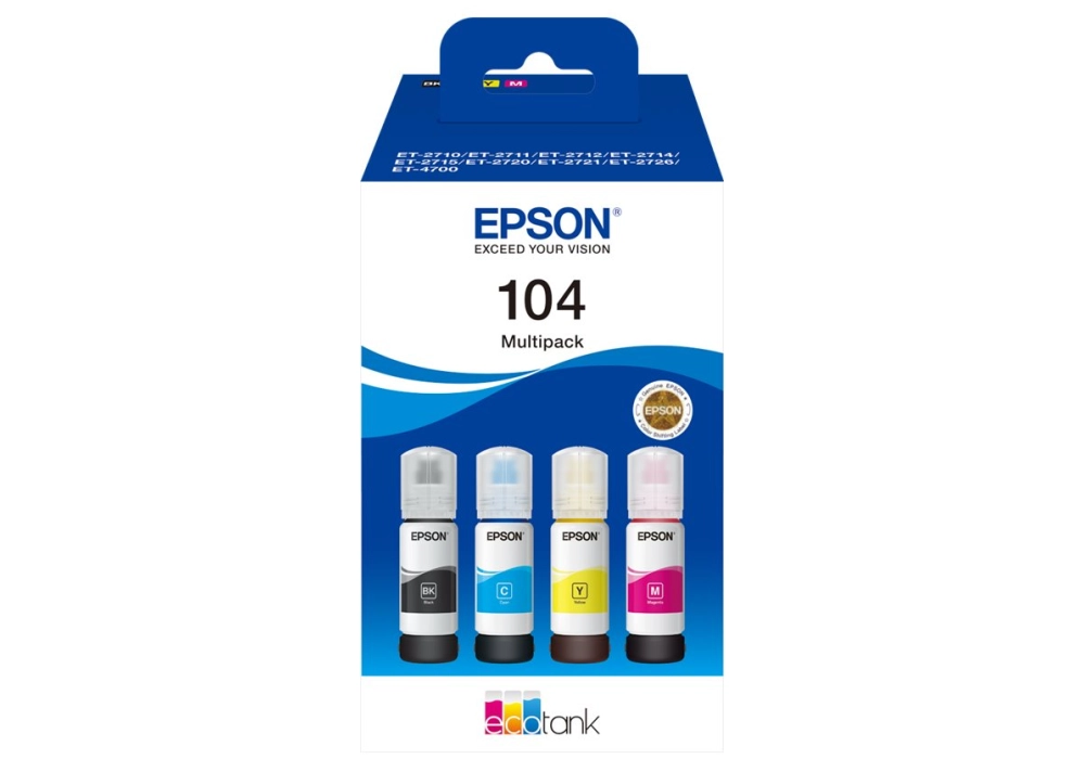 Epson Ink Bottle 104 EcoTank - Multipack