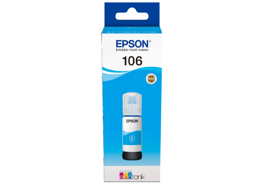 Epson Ink Bottle 106 EcoTank - Cyan