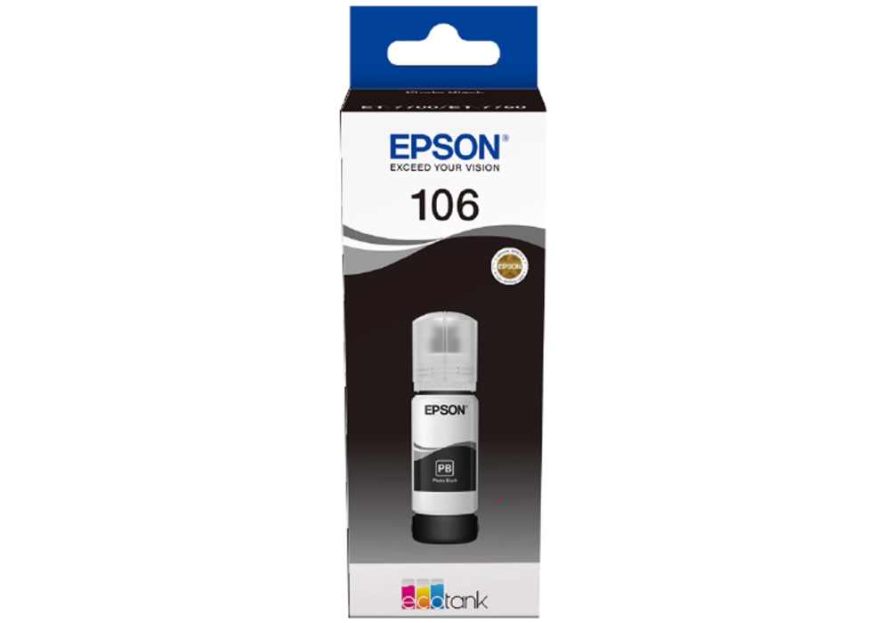 Epson Ink Bottle 106 EcoTank - Photo Black