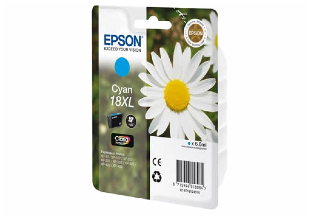 Epson Ink Cartridge 18 XL - Cyan