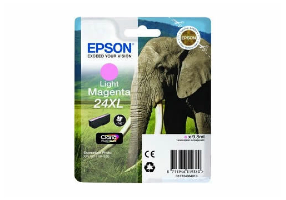 Epson Ink Cartridge 24 XL - Light Magenta