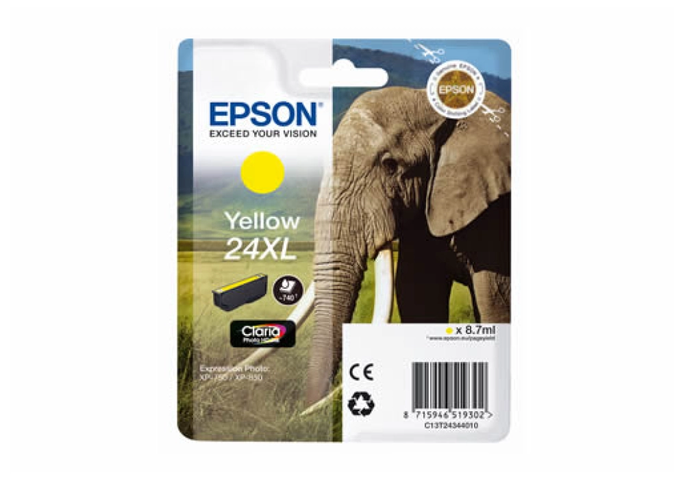 Epson Ink Cartridge 24 XL - Yellow