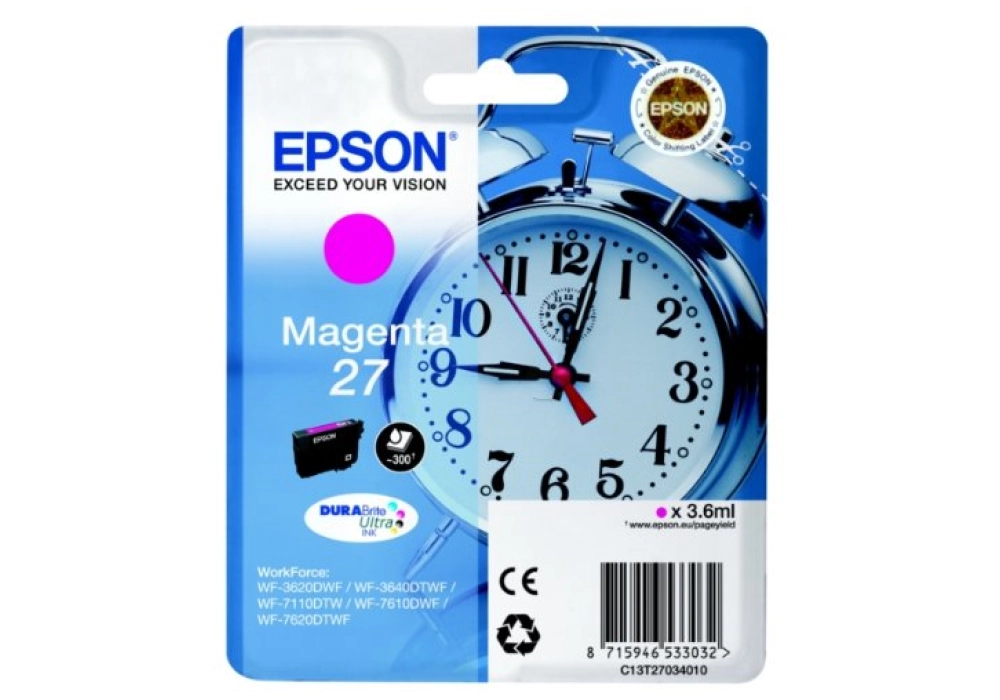 Epson Ink Cartridge 27 - Magenta