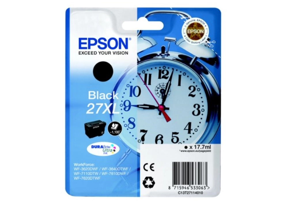Epson Ink Cartridge 27 XL - Black