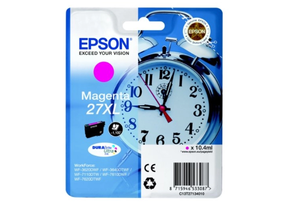 Epson Ink Cartridge 27 XL - Magenta