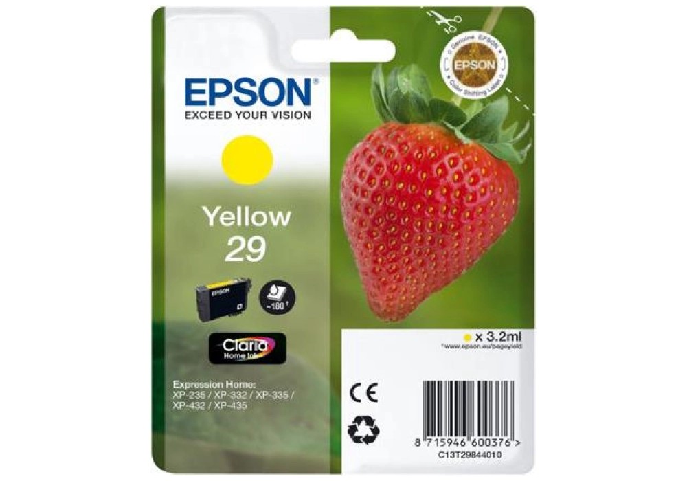Epson Ink Cartridge 29 - Yellow