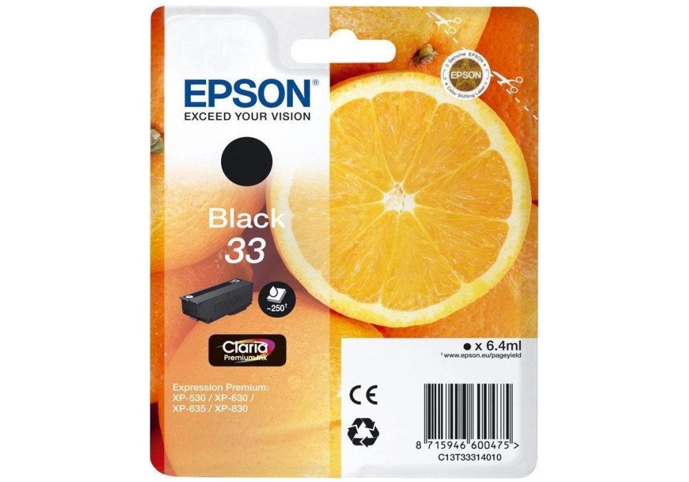 Epson Ink Cartridge 33 - Black
