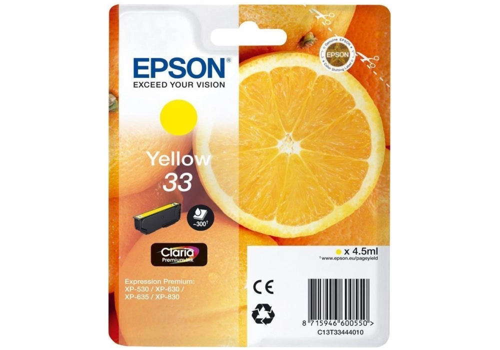 Epson Ink Cartridge 33 - Yellow