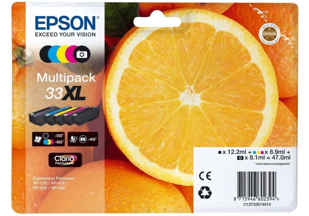 Epson Ink Cartridge 33XL - Multipack