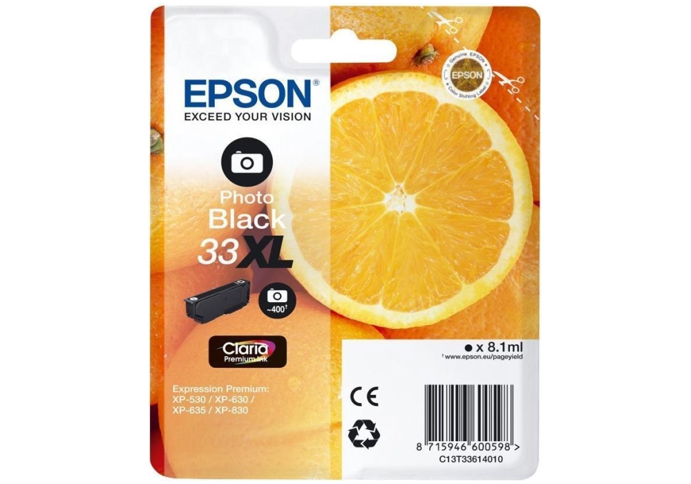 Epson Ink Cartridge 33XL - Photo Black