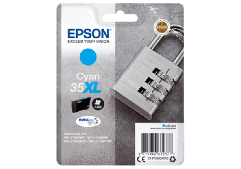 Epson Ink Cartridge 35 XL - Cyan
