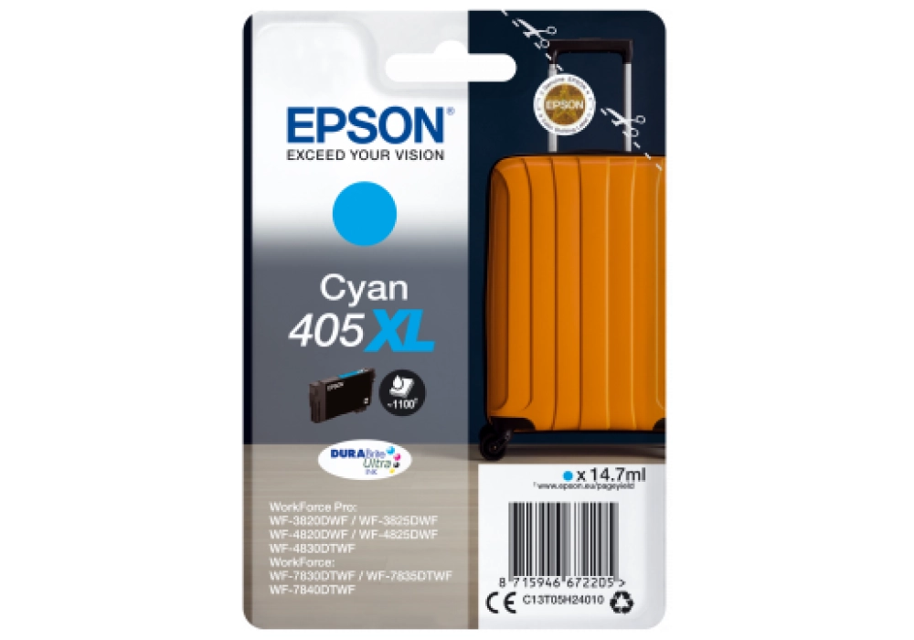 Epson Ink Cartridge 405 XL - Cyan