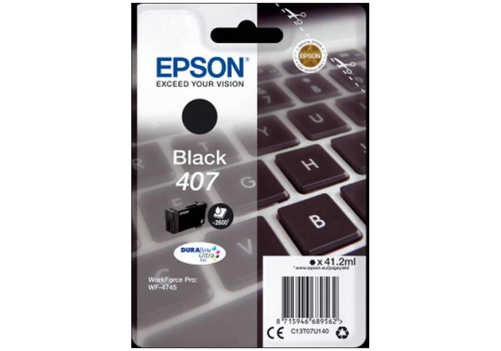 Epson Ink Cartridge 407 - Black