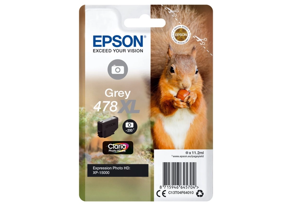 Epson Ink Cartridge 478 XL - Grey