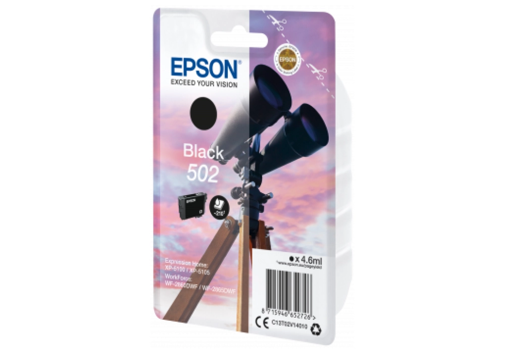 Epson Ink Cartridge 502 - Black