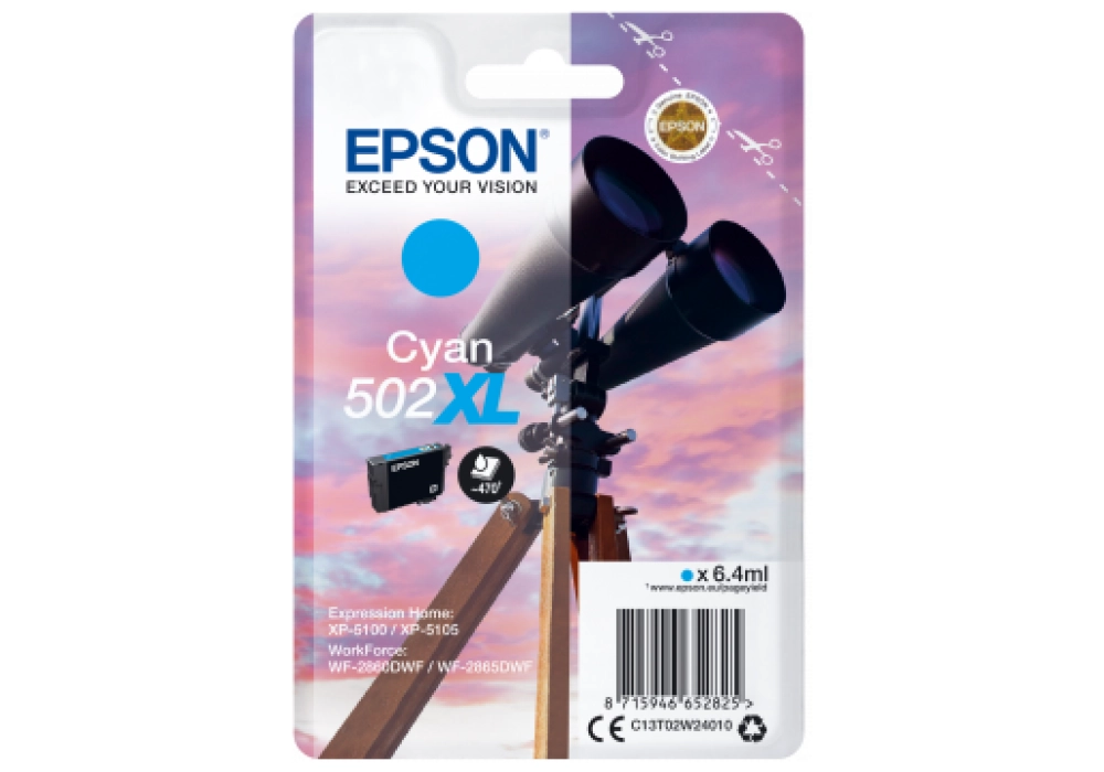 Epson Ink Cartridge 502XL - Cyan