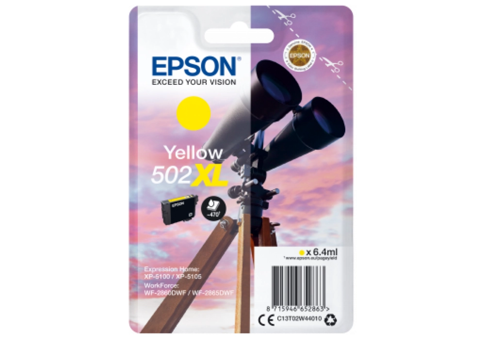 Epson Ink Cartridge 502XL - Yellow