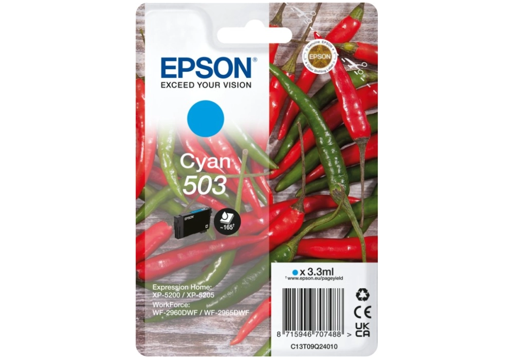 Epson Ink Cartridge 503 - Cyan