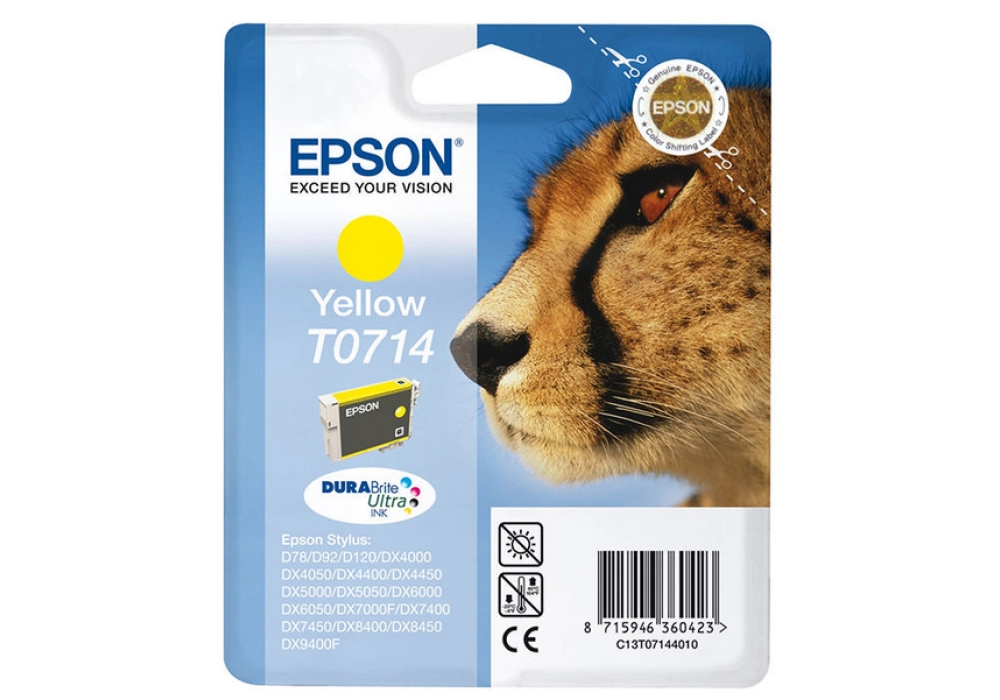 Epson Ink Cartridge T0714 - Yellow (5.5ml)