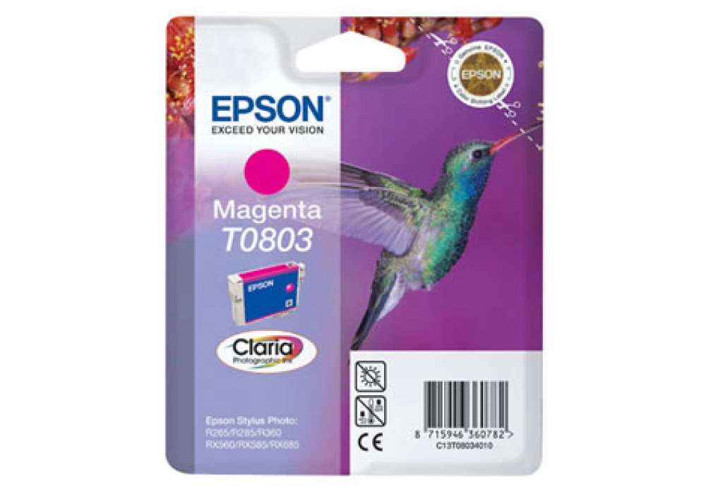 Epson Ink Cartridge T0803 - Magenta