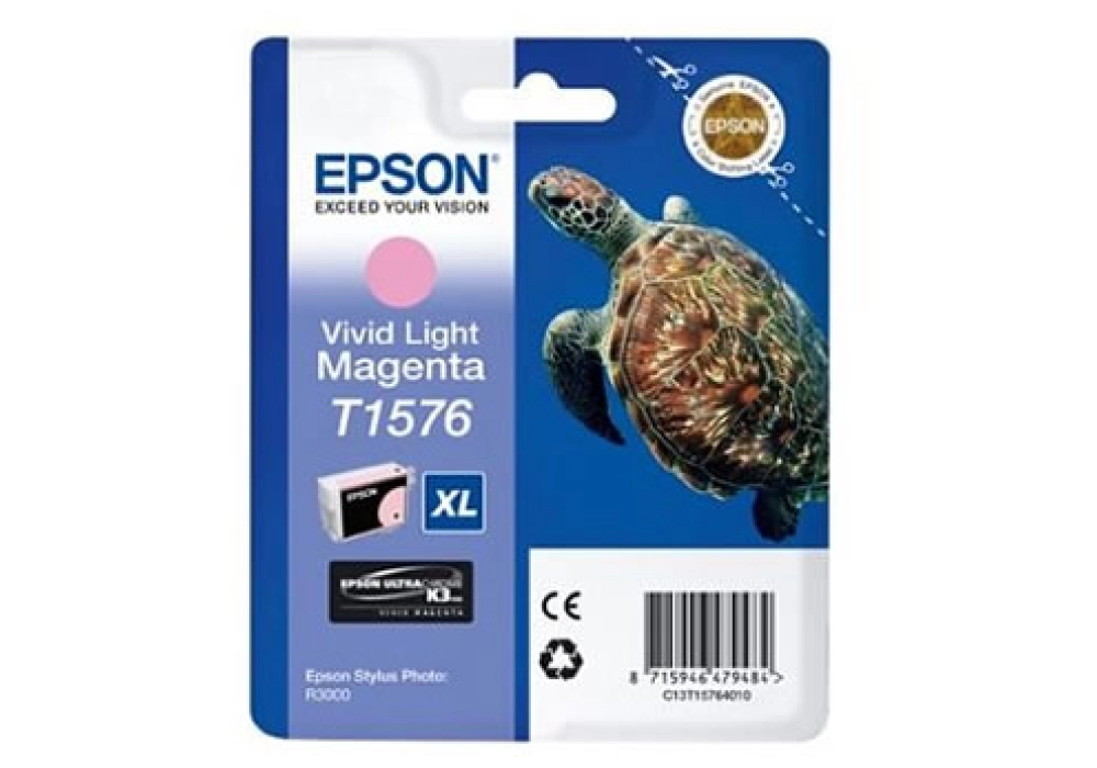 Epson Ink Cartridge T1576 XL - Vivid Light Magenta