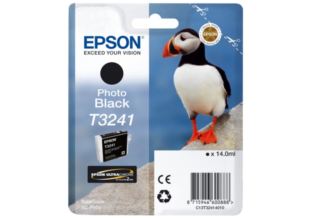 Epson Ink Cartridge T3241 - Photo Black