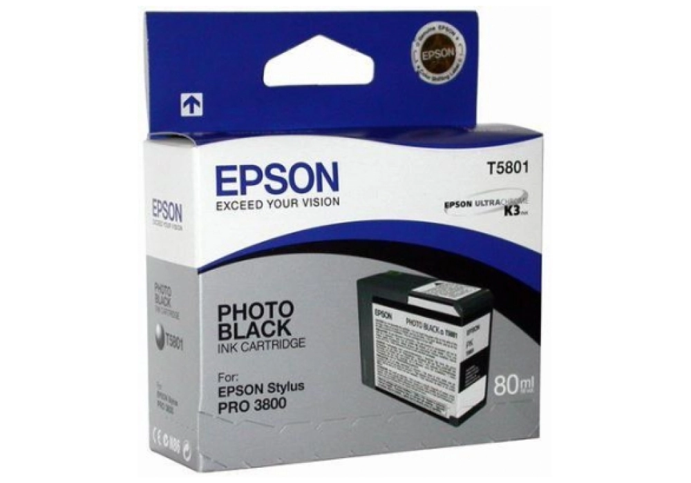 Epson Ink Cartridge T5801 - Photo Black (80ml)