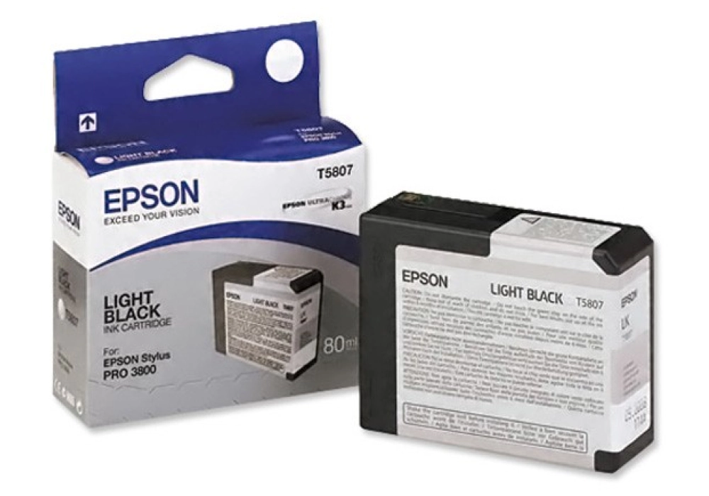Epson Ink Cartridge T5807 - Light Black (80ml)