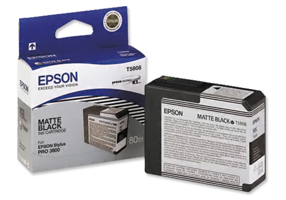 Epson Ink Cartridge T5808 - Matte Black (80ml)
